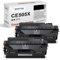 SAMRTOMI CE505X 05X Kompatibel Toner Cartridge Replacement für Toner HP CE505A 05A CE505X 05X CF280X Toner für HP Laserjet P2055DN P2035 Toner HP 2055(Schwarz, 2-Pack)