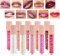 Gireatick 10 Farben Diamond Liquid Glitter Shimmer Lipgloss Set, Antihaftbecher Feuchtigkeitsspendendes, langlebiges Metallic Lip Glaze Set