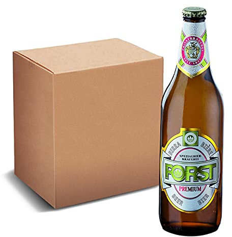 FORST 48 Bottiglie Birra Forst Premium da 66 cl Italiana Bionda Italia Artigianale Luppolo Malto, Birra Forst Premium 48 Bottiglie - 31,68 Litri