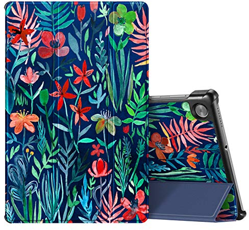 FINTIE SlimShell Funda Compatible con Lenovo Tab M10 HD (2.ª generación) 2020 - Tablet de 10.1 Carcasa Fina y Ligera con Función de Soporte y Auto-Reposo/Activación, Jungla