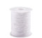 UR URLIFEHALL Cordoncino di cotone cerato bianco, 90 m x 1 mm, per macramè, perline, bracciali, collane, gioielli, lavori artigianali