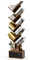 COSTWAY Libreria ad Albero in Legno, Scaffale a 10 Ripiani con Cassetto, Portaoggetti Autoportante per Soggiorno, Studio e Ufficio, 38 x 20 x 150 cm (Marrone)