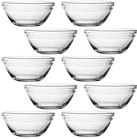 Alipis Lot De 10 Bols À Yaourt En Verre Multi-usages Pour Sauces Vinaigres Condiments
