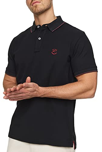 Indicode Herren Wallo Zeitloses Poloshirt aus 100% Baumwolle mit Polokragen | Klassisches Herrenshirt aus weicher Baumwolle, Polohemd, Kurzarmhemd, Sommershirt, Freizeitshirt, Baumwollshirt für Männer