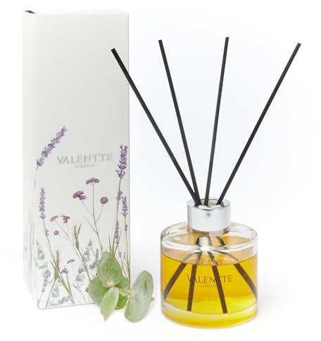 Valentte Reed Diffuser - White Neroli & Lemon Scent | Essential Oil Aroma for Home | 100 ml