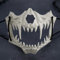 SHOWHEEL Tier Skelett Halbgesichtsmaske - Weißer Totenkopf, Tiger Gesichtsmaske, Halloween Schädel Maske für Cosplay/Mottoparty, Unisex