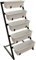 YOURSGARTEN Pflanzenständer Metall Pflanztreppe| Etagen Hochbeet |Blumentreppe |Pflanzbeet für Garten Balkon Terrasse- Blumenkasten Creme