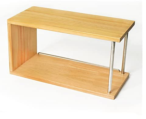 Schallplattenregal CD-Aufbewahrungsregal, Retro-CD-Hüllen-Organizer for die Aufbewahrung und Organisation von Medienregalen, offener Aufbewahrungsbehälter aus Holz for CD-DVD-Hüllen Halter für Schallp