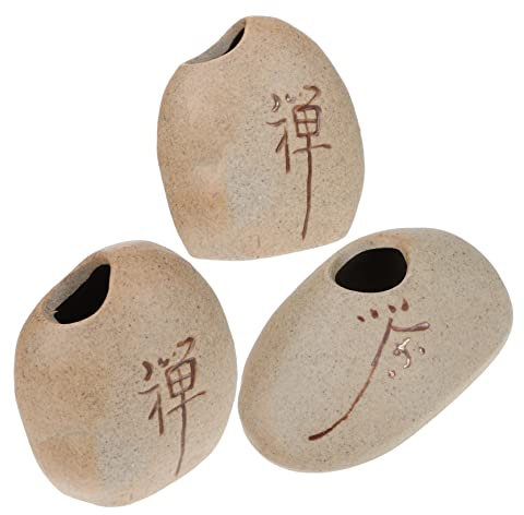 ULDIGI 3 Pièces Petit Vase Pots pour Plantes Vases à Fleurs Vases Décoratifs Petit Décor De Bureau Petits Contenants Conteneur De Composition Décor Chinois Vase à Fleurs Céramique