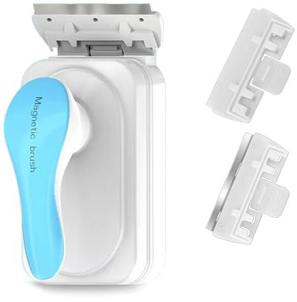 Aimant Aquarium Nettoyage, Nettoyeur Vitre Aquarium Aimant De Nettoyage De Fenêtres Flottantes Pour Fenêtres D'aquarium Avec 2 Grattoirs Amovibles Pour Accessoires D'Aquarium De Bocal à Poissons (S)
