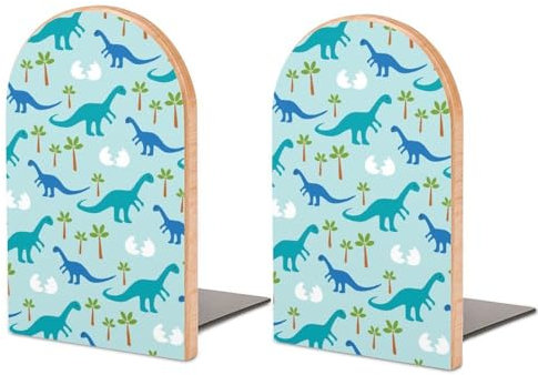 Une paire de serre-livres pour étagères, serre-livres mignons dinosaures pour bureau et école