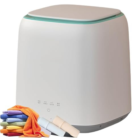 7 l bärbar tvättmaskin, mini automatisk tvättmaskin, 4 lägen, hastighet: 650 varv/min, automatisk detektering av vattennivå, för hem, sovsal eller lägenhet