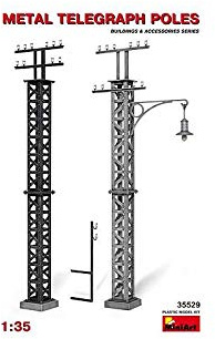 Miniart 1:35 - Metal Telegraph Poles