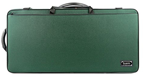 Bam Doppel Etui Für Viola 41cm und Viola 4/4 Größe, Farbe: Grün