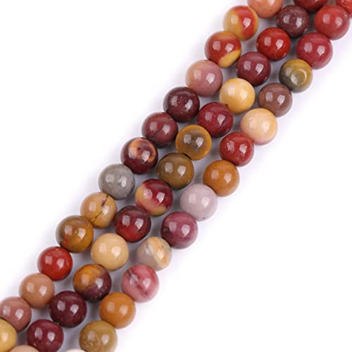 SHGbeads Natürliche 16 mm Münze Twist Multicolor Mookait Jaspis Edelstein lose Perlen für Schmuckherstellung 38,1 cm, 4 mm, mehrfarbig, 4 mm