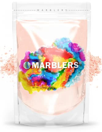 MARBLERS Orange Mica Powder [Peach] 3oz (85g) | Cosmetic Grade | Epoxy Resin Pigment | Dye | Non-Toxic, Vegan, Cruelty-Free | Lip Gloss, Nails, Body Butter | Bath Bomb, Candle & Soap Making