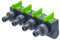 Raccord Nez de Robinet d'Arrosage Femelle 20x27 (3/4) Selecteur 4 Sorties Raccordement Automatique AROZ