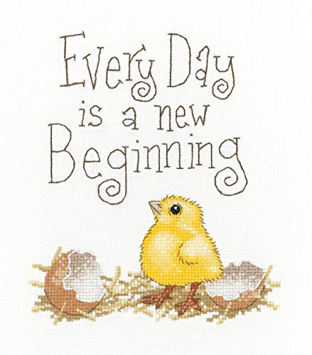 Heritage Crafts Cross Stitch Kit - A New Beginning, Chick