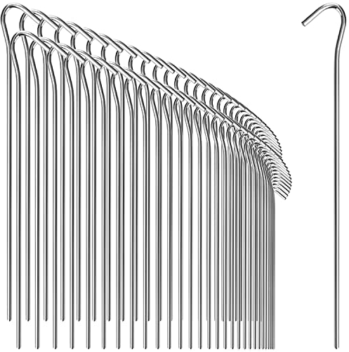 com-four® 72x Zelt-Heringe aus Stahl 23cm x Ø 5mm - Lange und robuste Erdnägel für Garten, Camping, Angeln und Zelten - ideal für normalen Boden