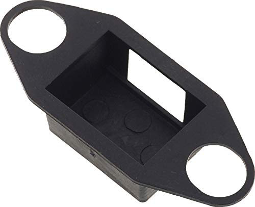 Door Latch Keep Strike Dust Box Black Plastic
