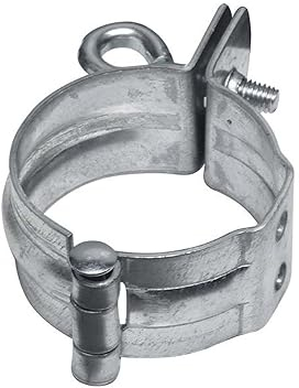 INEFA Rohrschelle für Schraubmontage, PVC DN100 / 100mm, 25 Stück Grau Stahl kunststoffbeschichtet, Fallrohr Befestigung, Dachrinnenzubehör