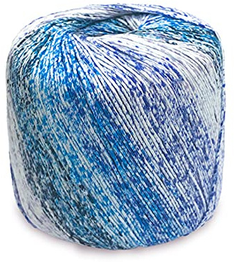 Cotone Rainbow Sfumato Filato Per Uncinetto Grosso - Gomitoli Per Vestiti, Tessuti, Cappelli, Borse, Giocattoli Per Bambini [133M, 44# Rain]