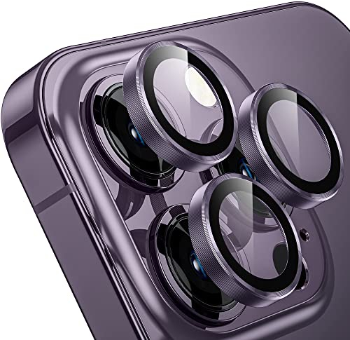 WSKEN Kameraschutz Kompatibel mit iPhone 14 Pro/iPhone 14 Pro Max Kamera Schutzglas, 9H Härte Kratzfest Blasenfrei, HD gehärtetes Metallglas Kamera Displayschutzfolie Filmzubehör