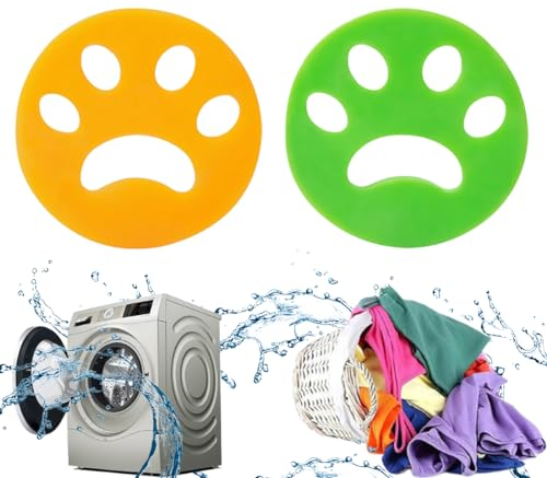 Attrape Poils Machine a Laver, 2 PCS Anti Poil, Boule Anti Poils Machine à Laver, Réutilisables épilateurs à Poils d'animaux, Pet Fur Catcher Remover pour Nettoyer Poils pour Machine à Laver (Fleur)