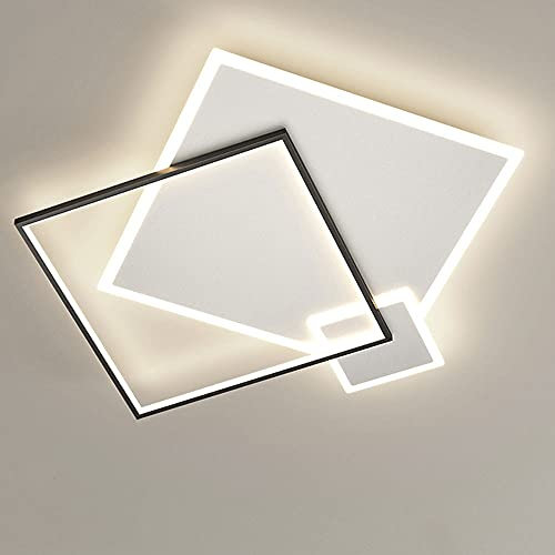 LGDEERCO Moderne LED-Deckenleuchte quadriert Deckenleuchten Deckenleuchte Leuchte 38W für Raum-Master-Schlafzimmer-Wohnzimmer-Beleuchtung