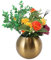 Kugelvase, Moderne Kleine Vase Aus Edelstahl, Helle Oberfläche, Robust und Rostbeständig, 5,5 Zoll Dekorative Blumenvase für Küche, Tisch, Zuhause, Büro,Hochzeit, Mutterstag Geschenk(Antikes Gold)