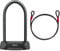ABUS U-lock Granit XPlus 540, Bike Lock with XPlus Cylinder, High Protection Against Theft, ABUS Security Level 15, Black/Grey & 25719 COBRA 12/120 Cobra Loop Cable, Black