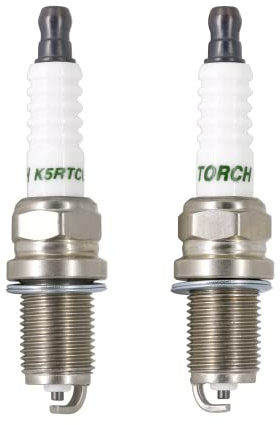TORCH 2pcs K5RTCU-11 U-Groove Zündkerzen Ersetzen für NGK BKR5ES-11 Zündkerze, für BOSCH FR8DCX+, FR8DPX Zündkerze, für BERU 14FR8DUX, für ACDELCO FR3LS6, FR3CLS6, für CHAMPION RE10YC4, OEM