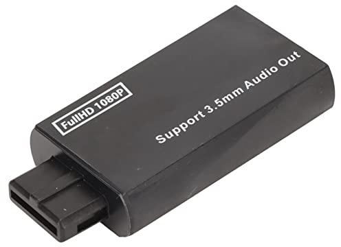 N64 zu HDMI Konverter, Full HD 1080P Spielekonsole Video Audio Konverter Kompatibel mit N64, NES, NGC PAL NTSC Anzeigemodi