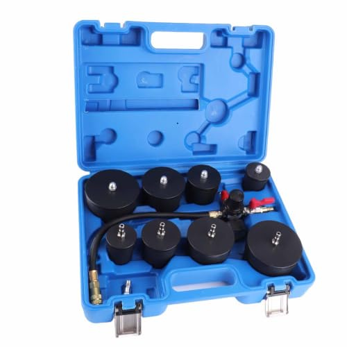 9-teiliger Turbo-Lecktester, Turbo-System-Lecktester Turbolader-Luftdruck-Boost-Lecktest-Kit mit Manometer-Tester