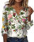Blouse Top A Dentelle T-Shirt Plus Size Manches 3/4 Linen Chemisier Dos Nu Chemise Femme A Carreaux Grande Taille Top Paillette Soirée Tee Shirt Long Manche Courte