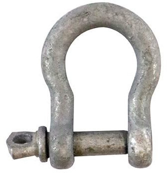 Timco - Grilletes de arco - Galvanizado en caliente (tamaño 8 mm - 5 piezas)