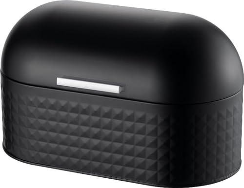 Posten Anker Design I Brotkasten Brotbox Brotkästen Retro I Aufbewahrung Backwaren I frisch halten (Retro Schwarz)