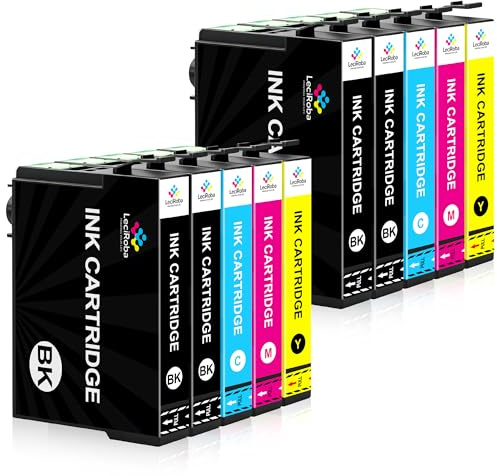 LeciRoba 405xl für Epson 405 druckerpatronen und für 405xl Multipack für Epson Workforce Pro WF-3820DWF 3825DWF WF-4820DWF 4825DWF 4830DTWF WF-7310DTW WF-7830DTWF 7835DTWF WF-7840DTWF (10-Pack)