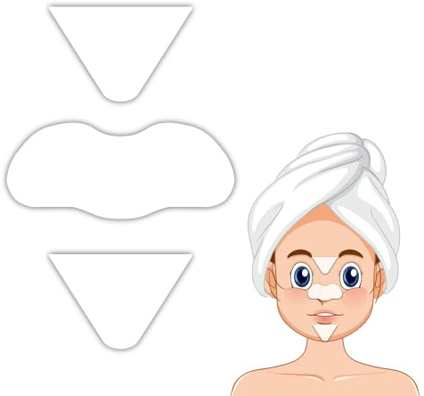 Leddy Living T-Zone and Nose Clear-Up Strips - Pflaster für Mitesser und Reinigung von Verunreinigungen im Gesicht, Stirn + Nase + Kinn - Patch für T-Zone aller Poren und Hauttypen