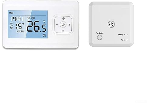 Oniissy AC220V 50/60Hz Funk-Thermostat/Raumregler Set, Smart Thermostat WLAN Heizungsthermostat WiFi Heizkörperthermostat mit Empfänger für Tuya Programmierbar Wandthermostat