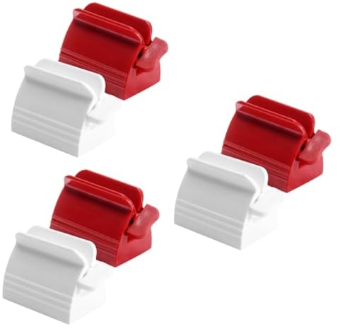 Healvian 6pezzi Dispenser Per Dentifricio Estensore Per Tubetti Bellezza e Cosmetici Per Bagno Ragazza Colori e Facile Usare e Conservare
