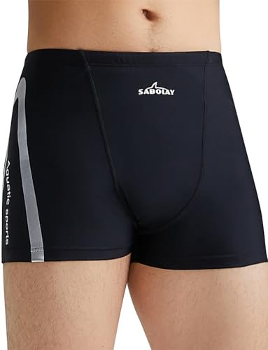SEAUR Maillot de Bain Homme Jammer de Natation à Séchage Rapide pour Compétition L
