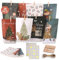 Adventskalender zum Befüllen - DIY Adventskalender selber befüllen mit 28 Kraftpapiertüten, Doppelseitig bedrucktes Motiv - Geschenktüten zum Basteln Verschenken Weihnachten & Advent Kinder Erwachsene