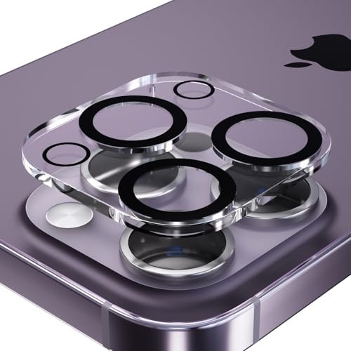 GANGANPRO Compatible with iPhone 11/iPhone 12 Mini,Camera Lens Protector,Scratch Resistant,All-in-one HD Tempered Camera Lens Protection Cover,Easy to Install - Black