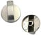 XIAOXIONGYUXIN Gas Stove Control Knobs Metal 6mm Cooker Control Switch Knobs Gas Stove Knobs Suitable for Stove Oven Switch Dial (Sliver) (2)