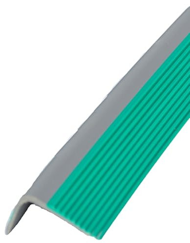 Serenitison Treppenkanten Profil Treppenprofil,Anti Fall Kantenschutzleiste,Dicke 3 mm,Treppenkante Selbstklebendes,Geeignet für Holz,Fliesen,Beton und Metallstufen,PVC Treppen Kantenschutz