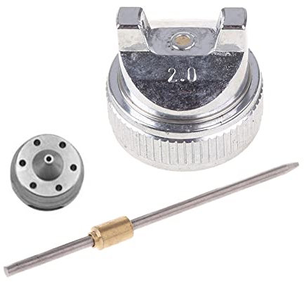 Kadagg 2.0mm Set di ugelli Accessori di Ricambio per spruzzatore HVLP H-827 Pistola a spruzzo Manuale con espulsione Manuale Vernice Spray Nera