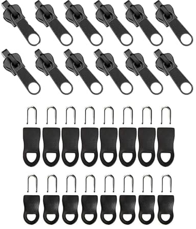Reißverschluss Reparieren,28 Stück Reisverschluss-reparaturset, Reissverschluss Zipper, Reisverschluss-Fix-Kit, für Den Einsatz An Jeans, Röcken, Taschen, Rucksäcken, Jacken Und Koffern
