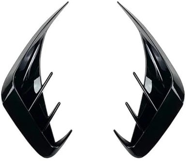 ECZDDEFS Heckstoßstangensplitter-Spoiler Canard-Außenteile Für B&MW 3er G20 G28 318i 320i 330i 2020 2021 Auto-Styling-Zubehör Frontspoiler-Körper-Kit(Glossy Black)