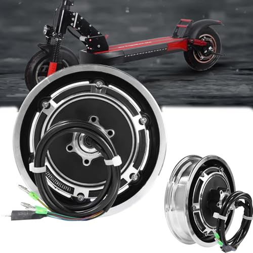 Nabenmotor, 10 Zoll Elektroroller Nabenmotor für Kugoo M4/M4 Pro 48v 500w Radnabenmotor Motor Ersatz E Scooter Motor für Kugoo M4/M4 Pro Elektroroller E-Scooter Zubehör